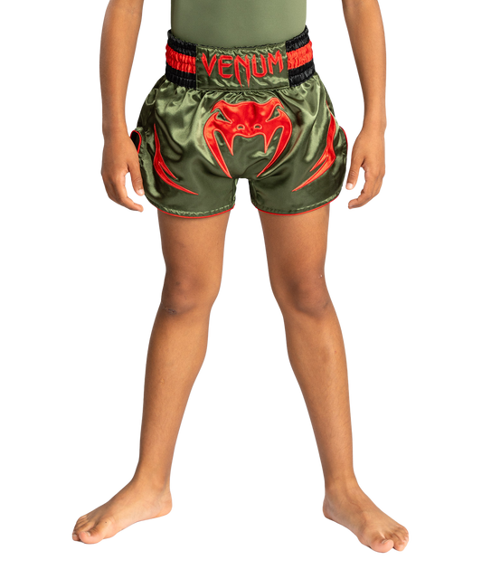 Venum Kickboksshort Inferno Army Groen/Oranje