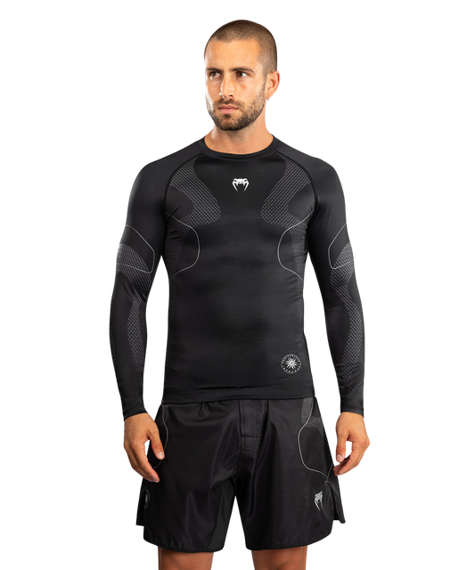 Venum Rashguard Nexus Lange Mouw Zwart/Zilver