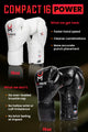 Hit N Move Zak en Conditie Bokshandschoenen Compact 16oz Wit
