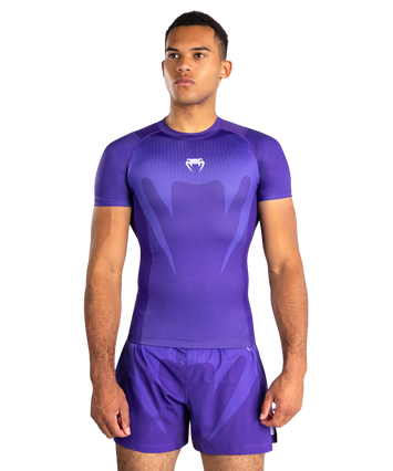 Venum Rashguard No Gi Short Sleeve Paars