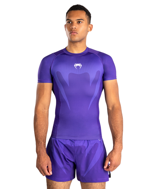 Venum Rashguard No Gi Short Sleeve Paars