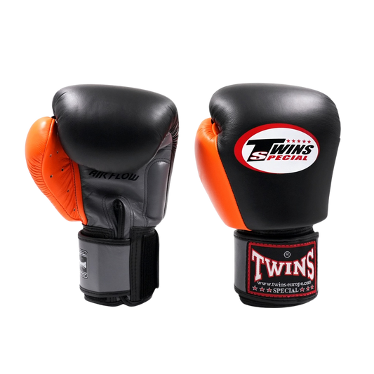 Twins Bokshandschoenen BGVL 3 AIR Zwart/Oranje/Grijs