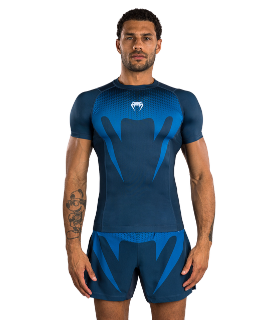Venum Rashguard No Gi Short Sleeve Indigo