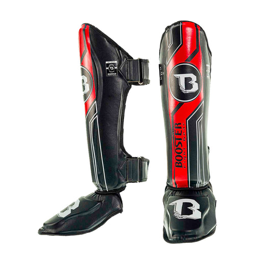 Booster Scheenbeschermers BSG V9 BLACK/RED