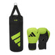 Bokszak Set Adidas voor Kinderen Groen/Zwart 10 Oz - 20 Kg
