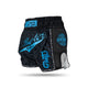 Booster Kickboksshort TBT Slugger Wave Zwart/Blauw