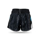 Booster Kickboksshort TBT Slugger Wave Zwart/Blauw