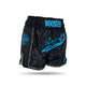 Booster Kickboksshort TBT Slugger Wave Zwart/Blauw