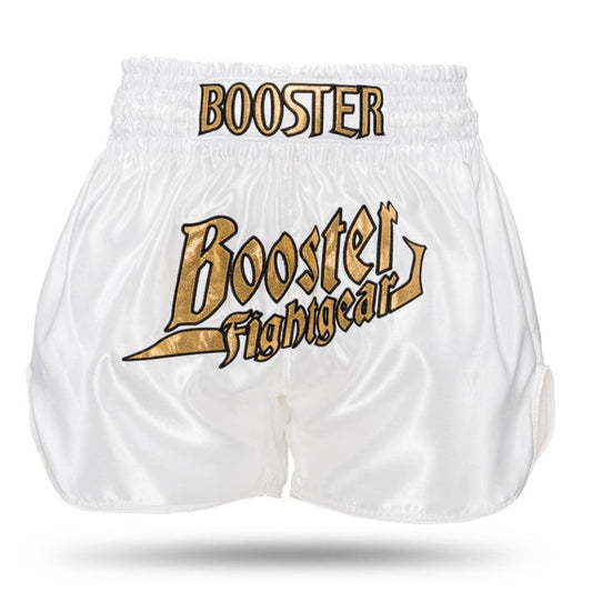 Booster Kickboksshort TBT Thunder Wit/Goud