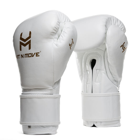 Hit N Move Bokshandschoenen Pro Balance Wit/Goud