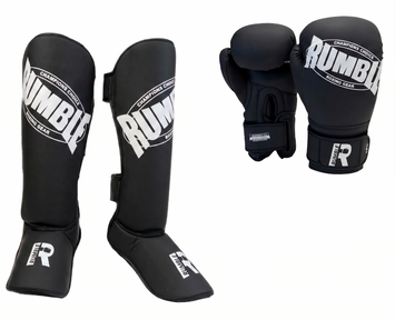 Rumble Kickboksset Beginner 2.0 PU Zwart/Wit
