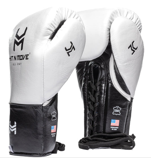 Hit N Move Bokshandschoenen Pro Balance Lace Wit/Zwart