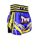 Kickboksshort Twins TTBL Racing Blauw/Geel