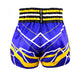Kickboksshort Twins TTBL Racing Blauw/Geel