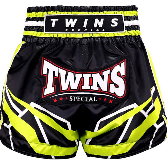Kickboksshort Twins TTBL Racing Zwart/Groen