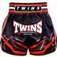 Kickboksshort Twins TTBL Racing Zwart/Rood