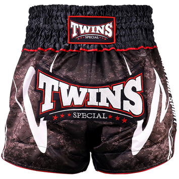 Kickboksshort Twins TTBL Rusty Zwart