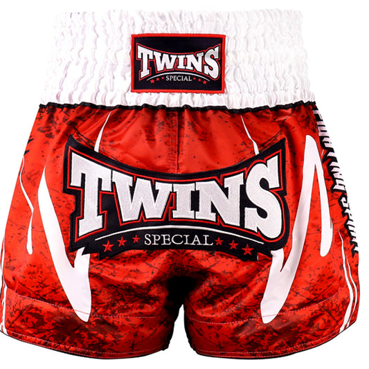 Kickboksshort Twins TTBL Rusty Rood
