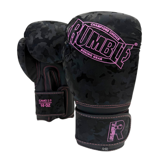 Rumble Bokshandschoenen Camo 2.0 Zwart/Roze