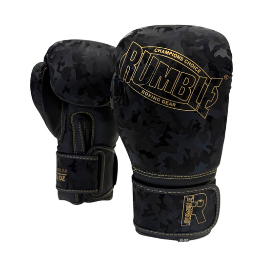 Rumble Bokshandschoenen Camo 2.0 Zwart/Goud