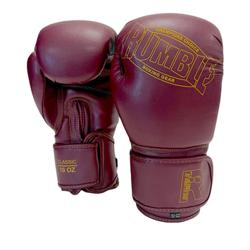Rumble Bokshandschoenen Classic Burgundy/Goud