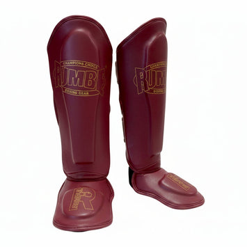 Rumble Scheenbeschermers Classic Junior Burgundy/Goud