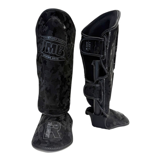 Rumble Scheenbeschermers Junior Camo 2.0 Zwart/Grijs