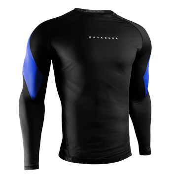 Hayabusa Men's Pro Ranked Rashguard Long Sleeve Blauw