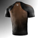 Hayabusa Men's Pro Ranked Rashguard Short Sleeve Brown
