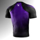 Hayabusa Men's Pro Ranked Rashguard Short Sleeve Purple