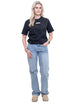 Rumble Oversized Bokshandschoenen T-Shirt Zwart/Wit Dames