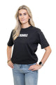 Rumble Oversized Logo T-Shirt Zwart/Wit Dames