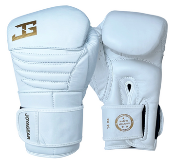 Joya Gear Bokshandschoenen Falcon Wit/Goud Leer