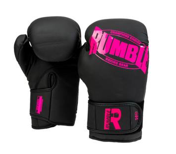 Rumble Bokshandschoenen PU Beginner Zwart/Roze