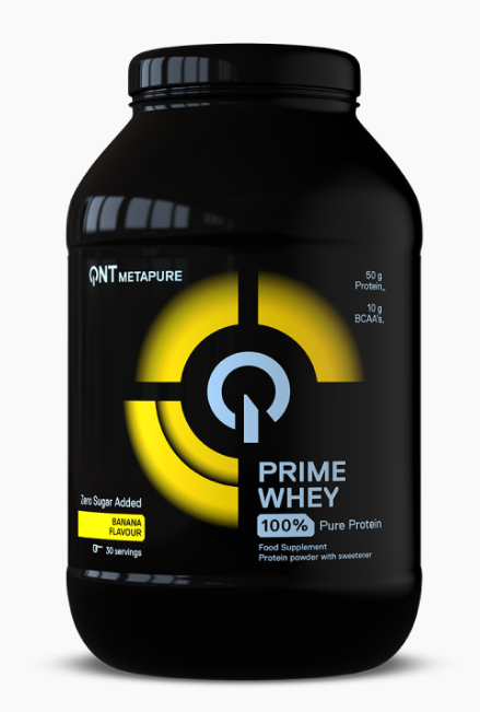 QNT Prime Whey 100% 908 gram Banaan