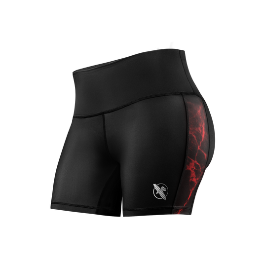 Hayabusa UFC BJJ Dames Vale Tudo Short Zwart/Rood