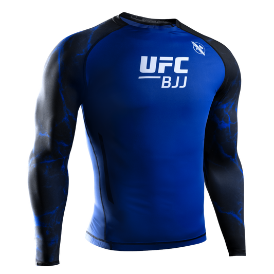 Hayabusa Rashguard UFC BJJ Long Sleeve Zwart/Blauw