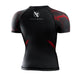 Hayabusa Rashguard UFC BJJ Dames Short Sleeve Zwart/Rood
