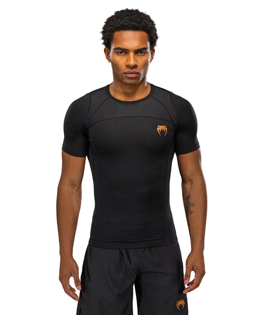 Venum G-Fit Revolution Short Sleeve Rashguard Zwart/Koper