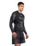 Venum Midnight Fury Long Sleeve Rashguard Black/Grey/Silver
