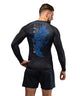 Venum Thunder Dragon Long Sleeve Rashguard Black/Royal Blue