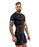 Venum Thunder Dragon Short Sleeve Rashguard Black/Royal Blue