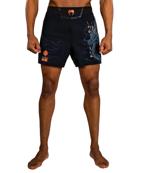 Venum Thunder Dragon FightShorts Black/Grey/Copper