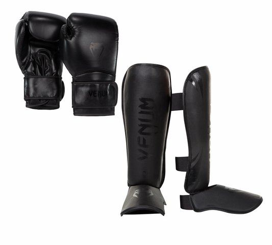 Venum Kickboks set Contender 1.5 - Challenger Zwart/Zwart