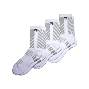 Venum Vector Crew Sokken Wit/Grijs 3 Paar