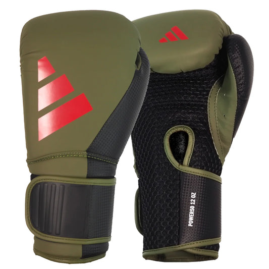 Adidas Bokshandschoenen Power 50 Khaki/Zwart