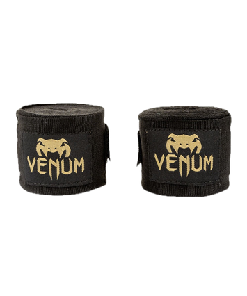 Bandage Venum Zwart/Goud 4.5 meter