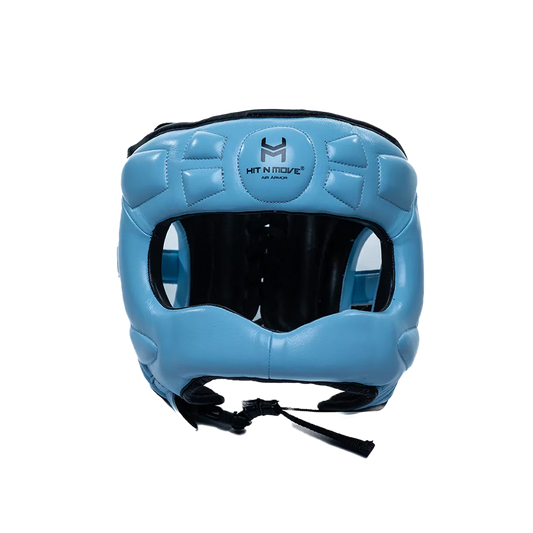 Hit N Move Hoofdbeschermer Face Saver Licht Blauw
