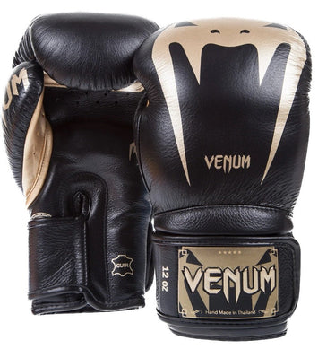 Bokshandschoen Venum Giant 3.0 Leer Zwart/Goud