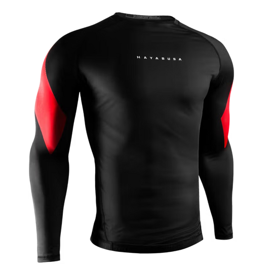 Hayabusa Men's Pro Ranked Rashguard Long Sleeve Black